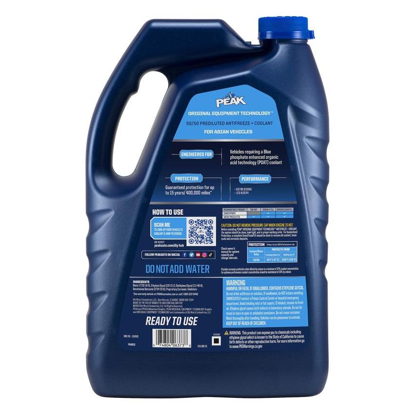 Peak PABB53 PEAK OET ASIAN BLUE 50/50 1 GAL