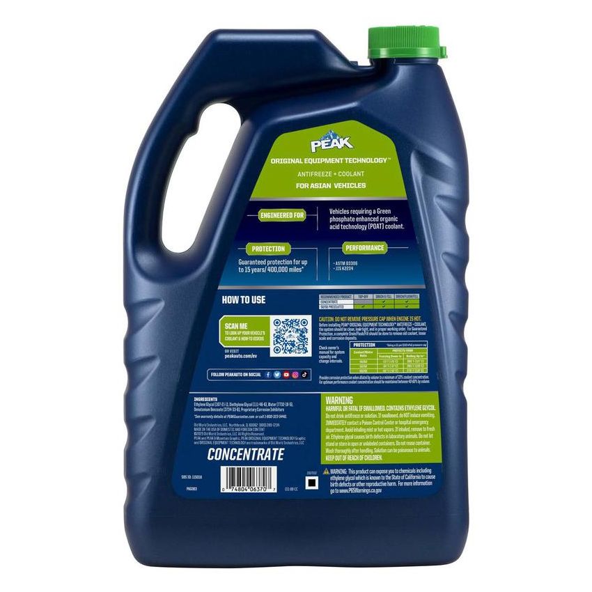 Peak PAG0B3 PEAK OET ASIAN GREEN CONCENTRATE 1 GAL