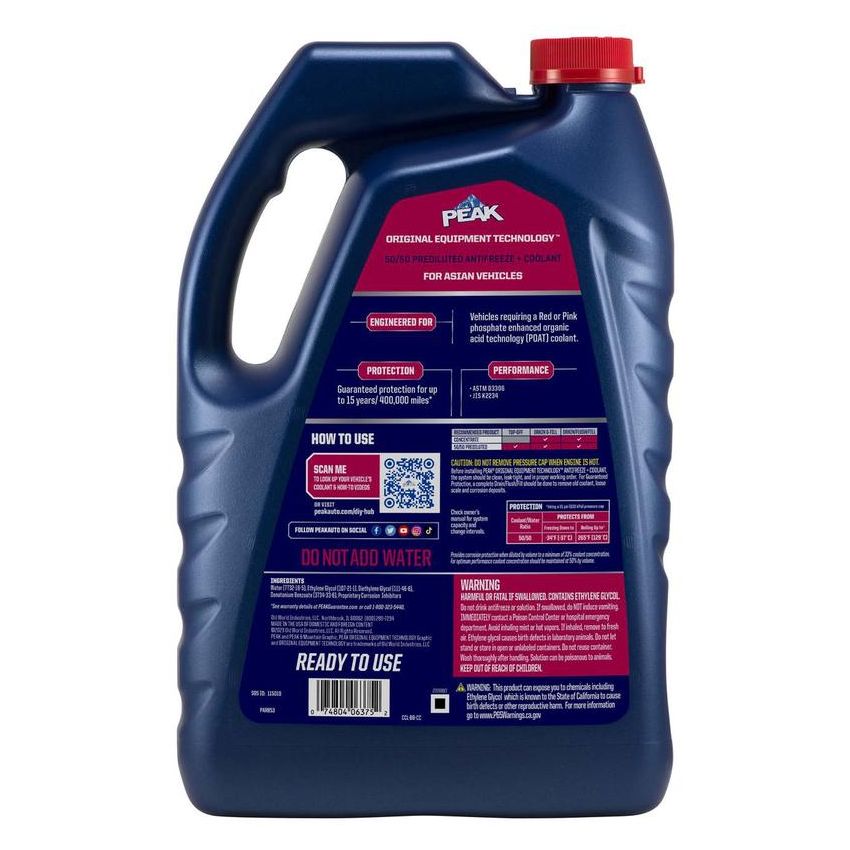 Peak PARB53 PEAK OET ASIAN RED/PNK 50/50 1 GALLON