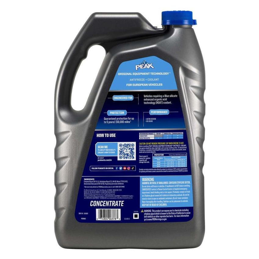 Peak PEB0B3 PEAK OET EURO BLUE CONCENTRATE 1 GALLON