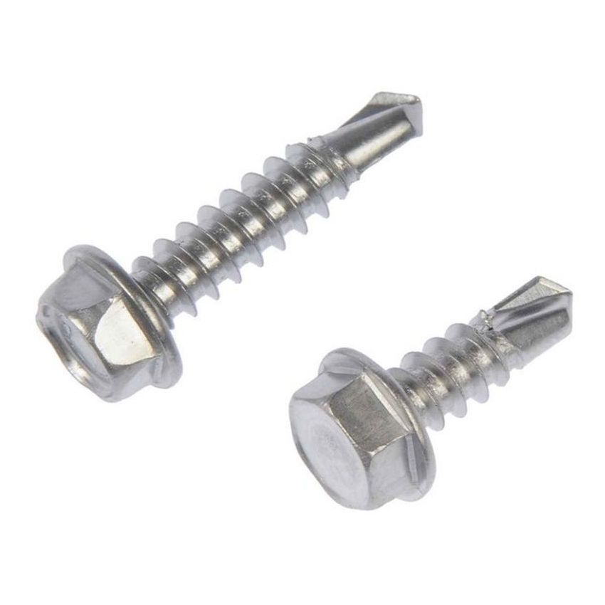 DORMAN 784-135 Self Tapping Screw-Stainless Steel-Hex Washer Head-No. 8 x 1/2 In., 3/4 In.