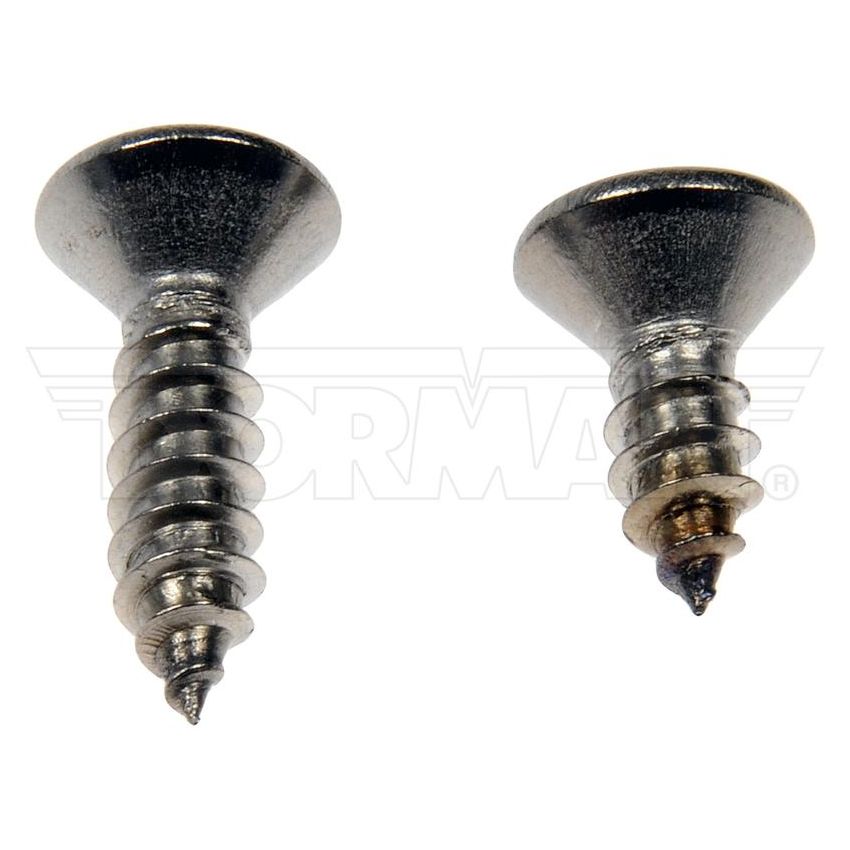DORMAN 784-140D Self Tapping Screws - Stainless Steel - Oval Head - No.10 X 1/2 In., 3/4 In.