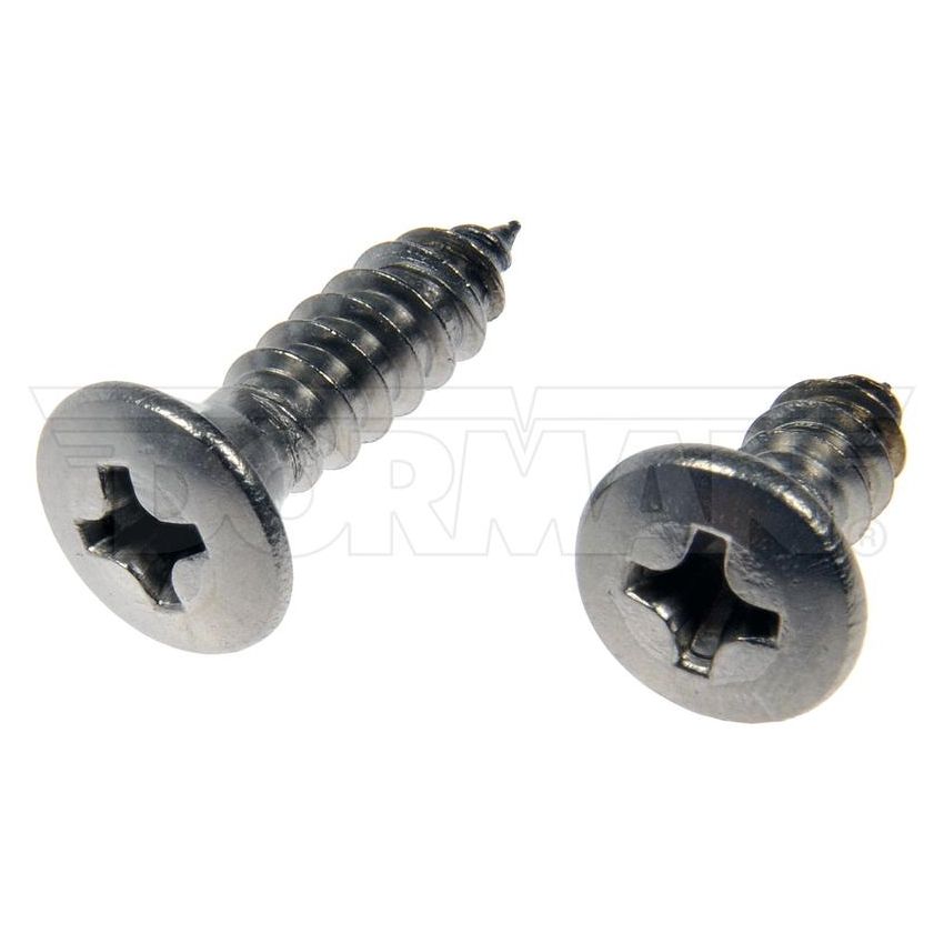 DORMAN 784-140D Self Tapping Screws - Stainless Steel - Oval Head - No.10 X 1/2 In., 3/4 In.