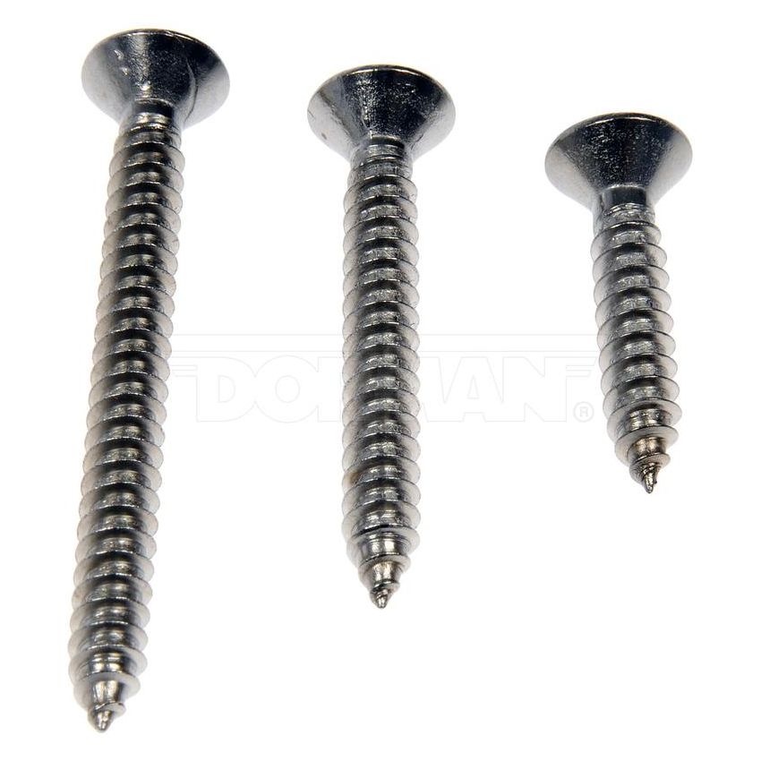 DORMAN 784-145D Self Tapping Screws; No.10 X 1 In, 1-1/2 In., 2 In.