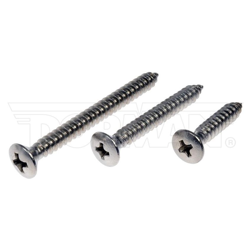 DORMAN 784-145D Self Tapping Screws; No.10 X 1 In, 1-1/2 In., 2 In.