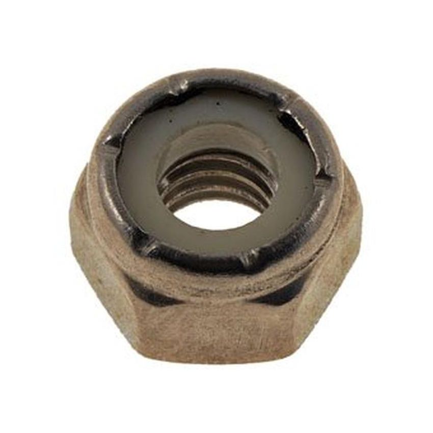 DORMAN 784-300 Hex Nut With Nylon Ring Insert - Stainless Steel -Thread Size - 1/4-20 In.