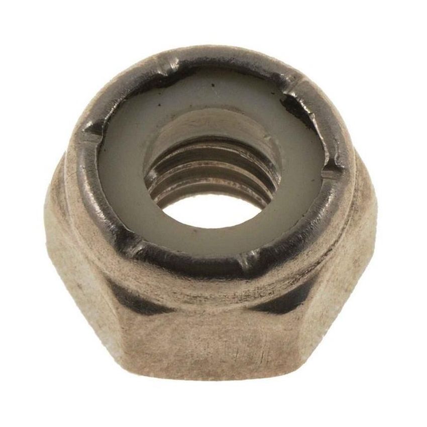 DORMAN 784-300 Hex Nut With Nylon Ring Insert - Stainless Steel -Thread Size - 1/4-20 In.