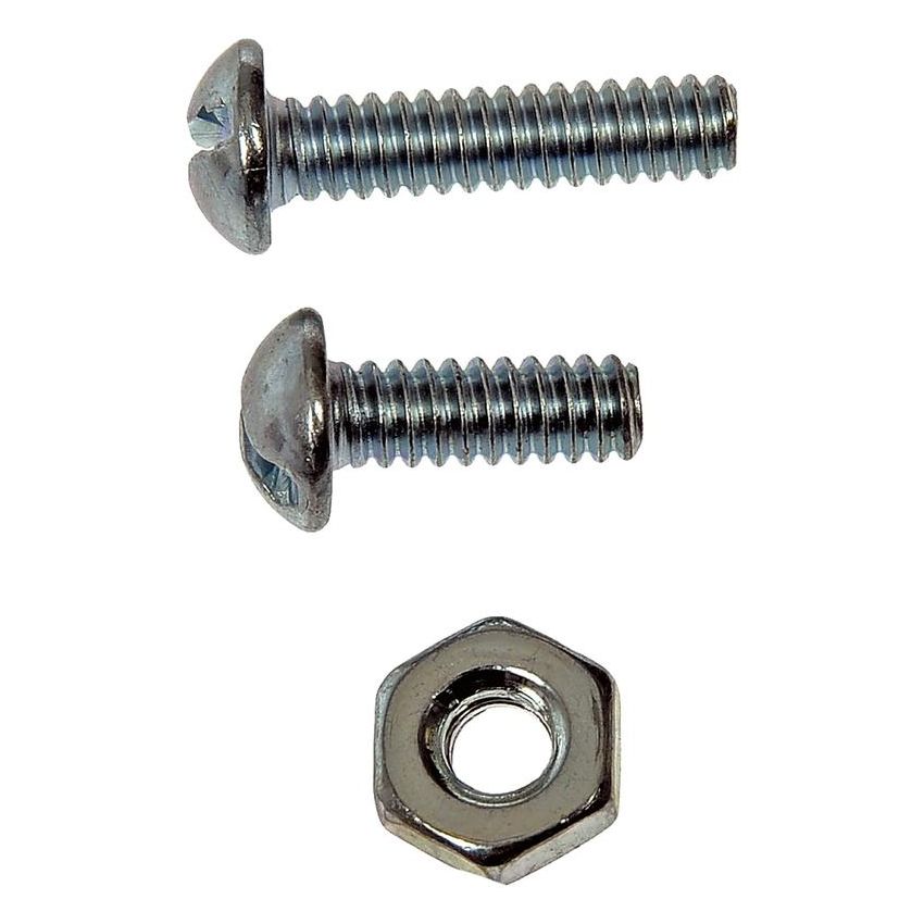 DORMAN 784-600 Stove Bolt With Nuts - 3/16-24 In. x 1/2 In./3/4 In.