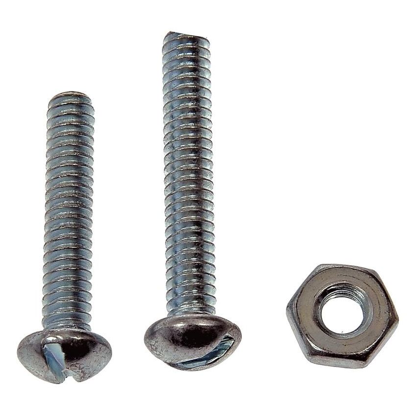 DORMAN 784-602 Stove Bolt With Nuts - 3/16-24 In. x 1 In./1-1/4In.