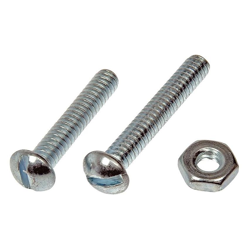 DORMAN 784-602 Stove Bolt With Nuts - 3/16-24 In. x 1 In./1-1/4In.