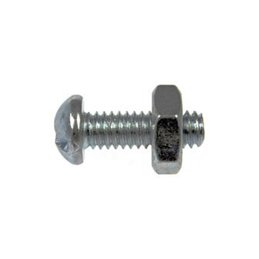 DORMAN 784-700 Machine Screw-Round Head Slotted- 6-32 x 1/2 In. With Hex Nut