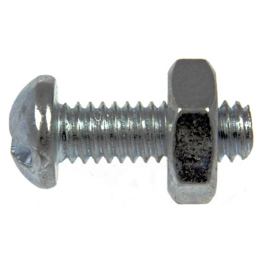 DORMAN 784-700 Machine Screw-Round Head Slotted- 6-32 x 1/2 In. With Hex Nut