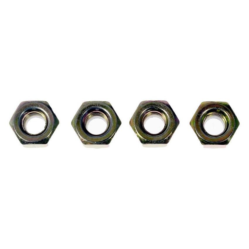 DORMAN 784-750D Hex Lock Nuts With Nylon Ring - Grade 2 - Thread Size 1/4-20, Height 5/16 In.