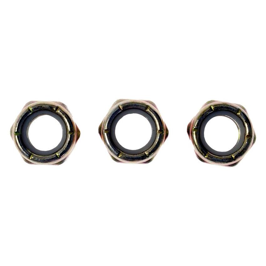 DORMAN 784-758 Hex Lock Nuts With Nylon Ring-Grade 2-Thread Size3/8-16 In.,Height29/64 In.