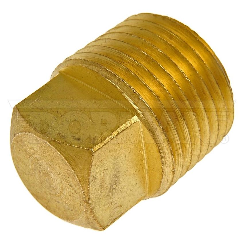 DORMAN 785-073D Brass Pipe Plug - Square Head - 1/2 In. MNPT