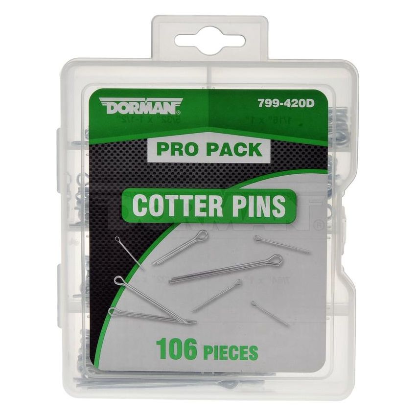 DORMAN 799-420D Pro Pack Cotter Pins - 106 Pieces