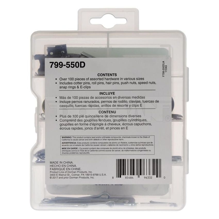 DORMAN 799-550D Pro Pack Maintenance Hardware - 102 Pieces
