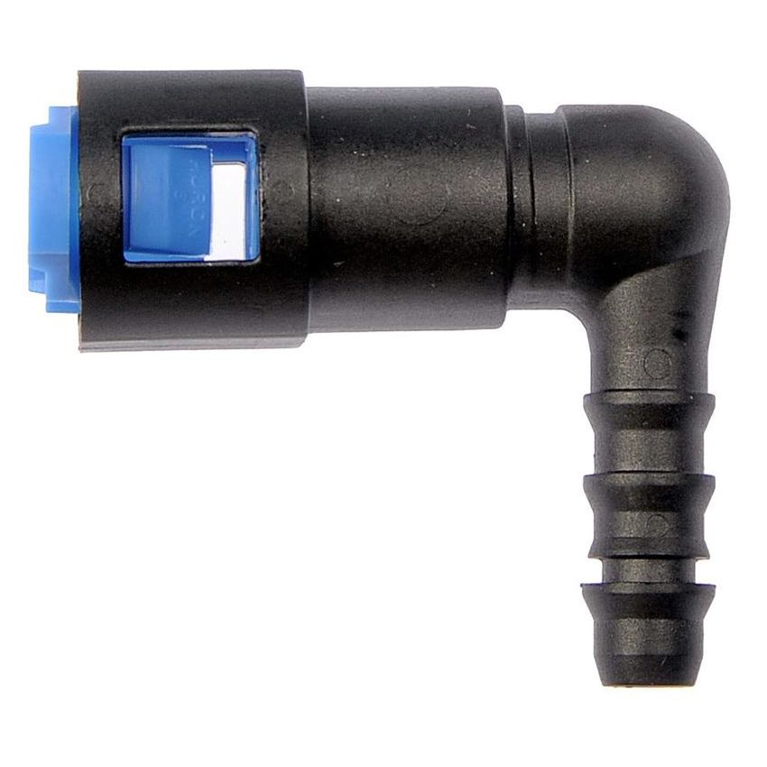 DORMAN 800-091 Fuel Line Quick Connector 90 Degree Angle  3/8 In Steel To 5/16In Nylon Tubing