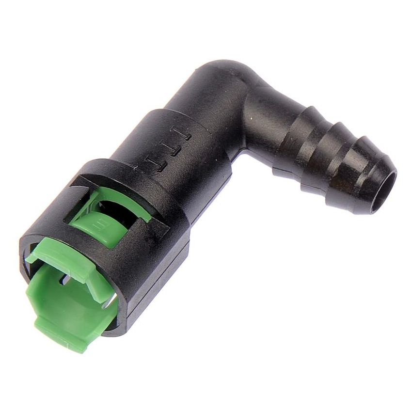 DORMAN 800-092 Fuel Line Quick Connector 90 Degree Angle 5/16In Steel To 3/8 In.  Nylon Tubing