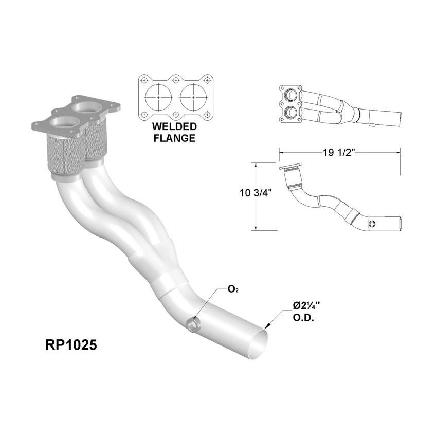 OEM Industries RP1025 Exhaust Pipe