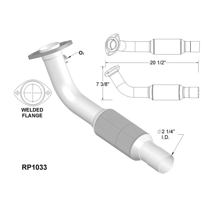 OEM Industries RP1033 Exhaust Pipe