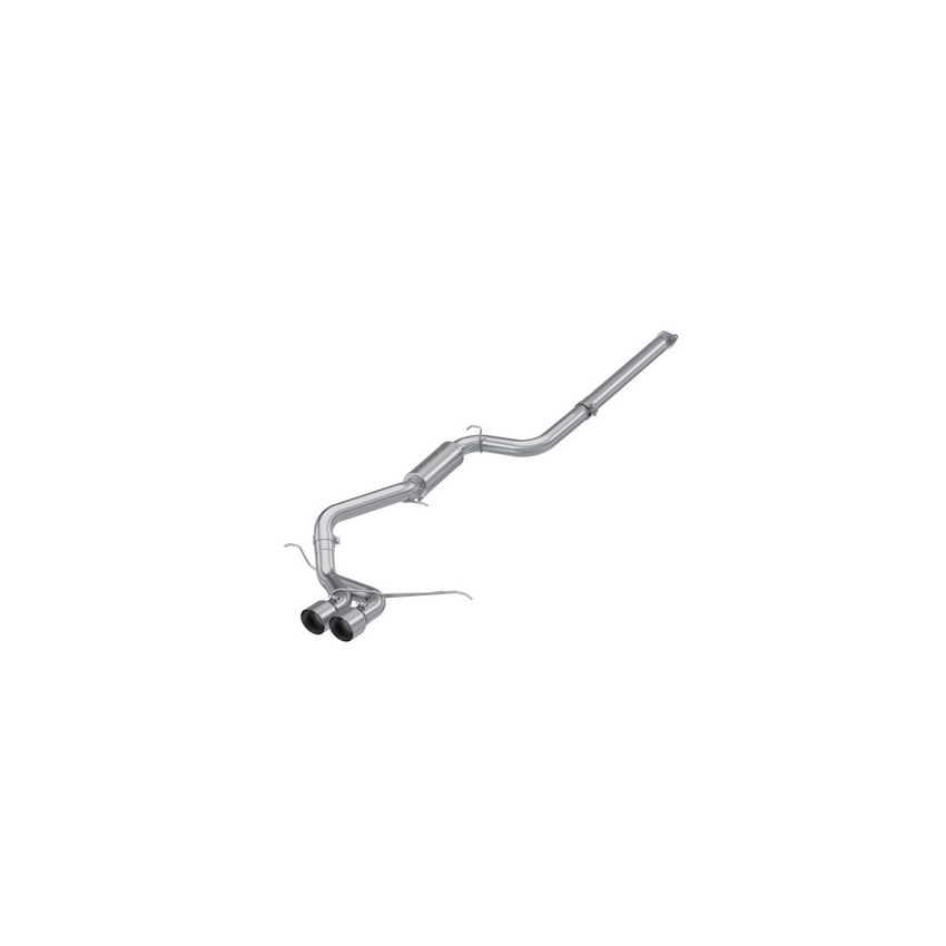 MBRP Exhaust S4201AL 3in. Cat-Back; Dual Center Outlet; Race; AL