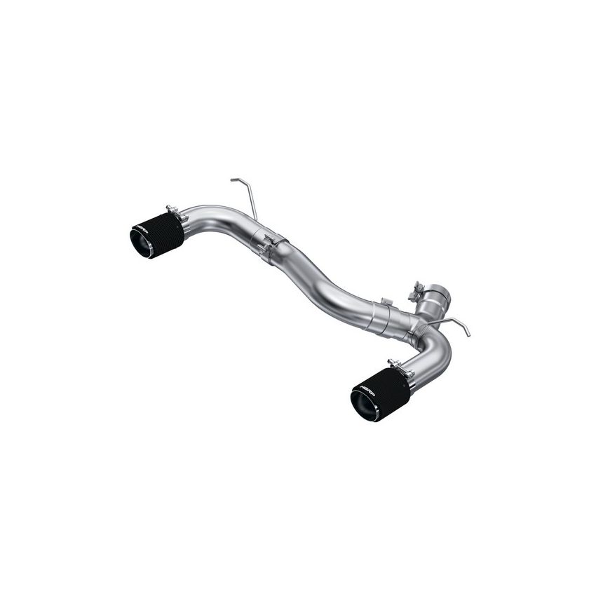 MBRP Exhaust S45003CF 3in. Axle-Back; Dual Rear Exit; T304 with CF Tips