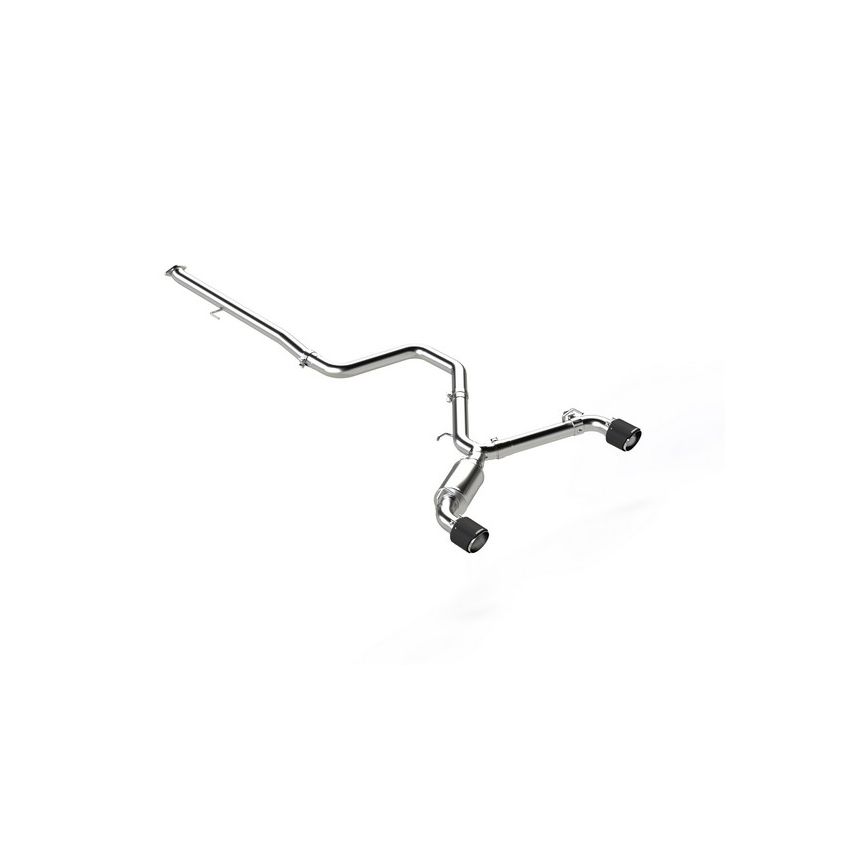 MBRP Exhaust S47073CF 3in. Cat-Back; Dual Rear Exit; Active; T304 with CF Tips