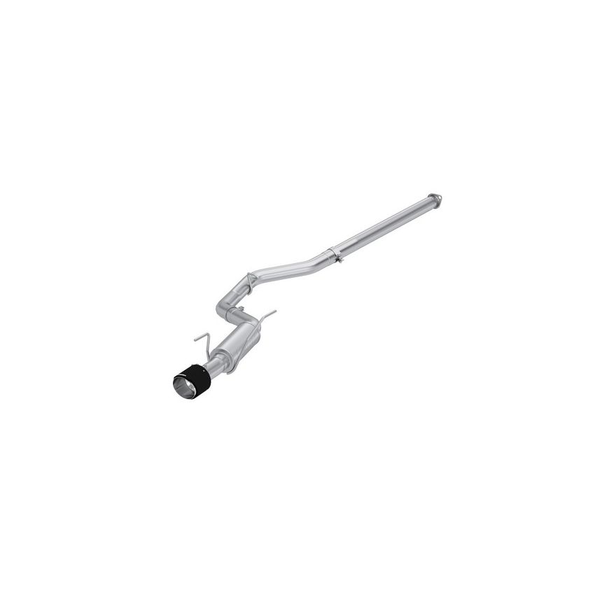 MBRP Exhaust S48093CF 3in. Cat-Back; Single Rear Exit; T304 with CF Tip