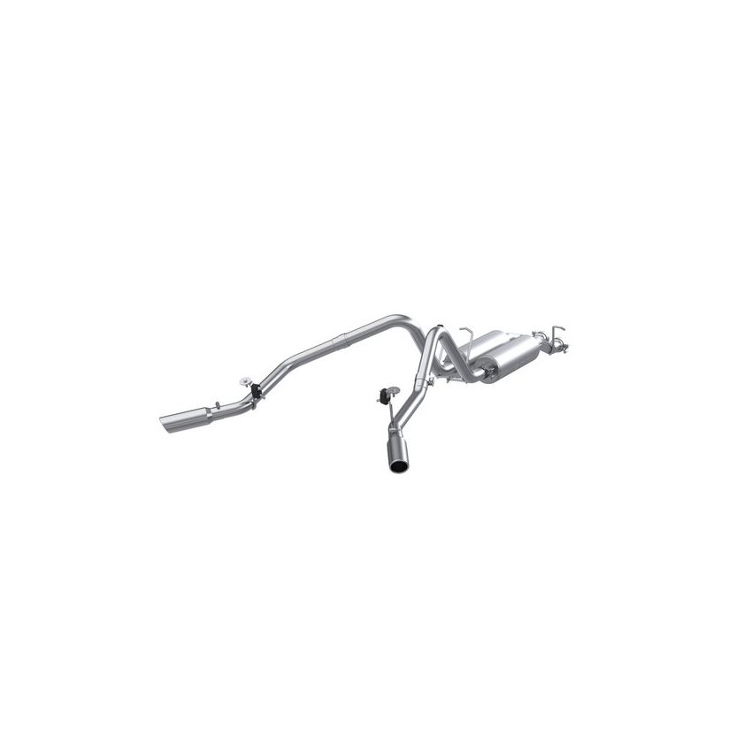 MBRP Exhaust S5012AL 2.5in. Cat-Back; Dual Split Side Exit; AL