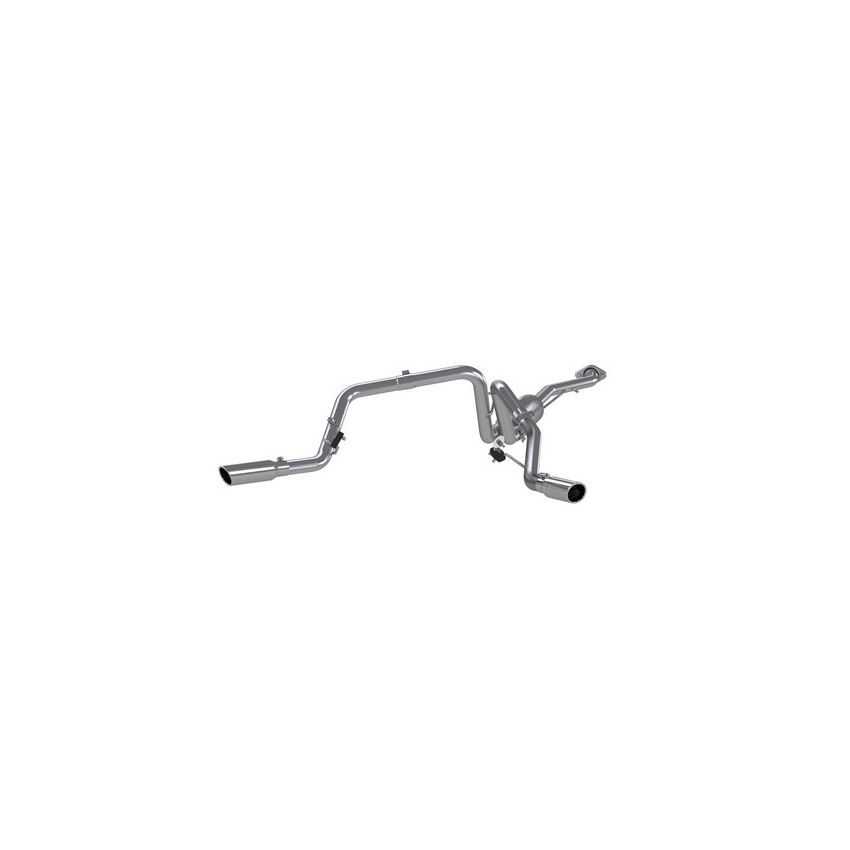 MBRP Exhaust S5018AL 2.5in. Cat-Back; Dual Split Side Exit; AL