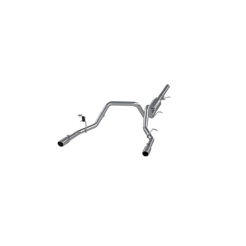 MBRP Exhaust S5084AL 3in. Cat-Back; 2.5in. Dual Split Rear Exit; AL