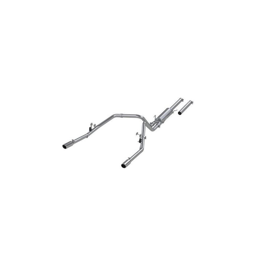 MBRP Exhaust S5112AL 3in. Cat Back; 2.5in. Dual Split Rear Exit; AL