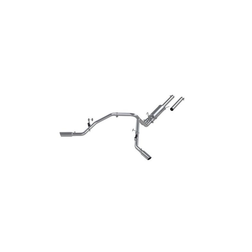 MBRP Exhaust S5114AL 3in. Cat-Back; 2.5in. Dual Split Side Exit; AL