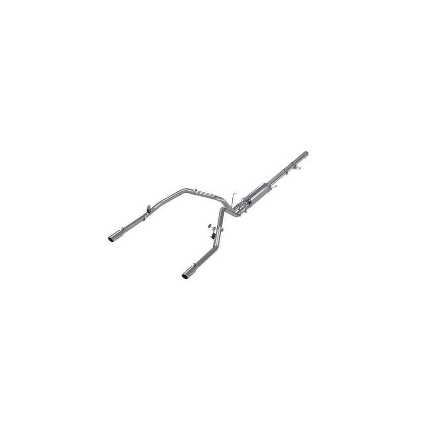 MBRP Exhaust S5126AL 3in. Cat-Back; 2.5in. Dual Split Rear Exit; AL