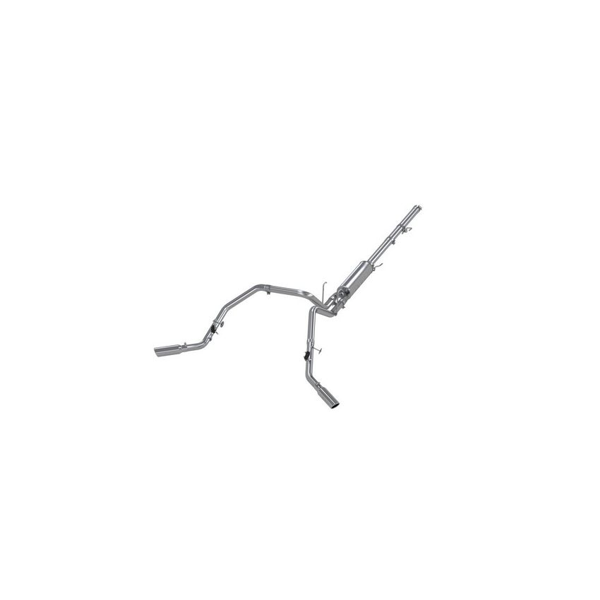 MBRP Exhaust S5128AL 3in. Cat-Back; 2.5in. Dual Split Rear Exit; AL