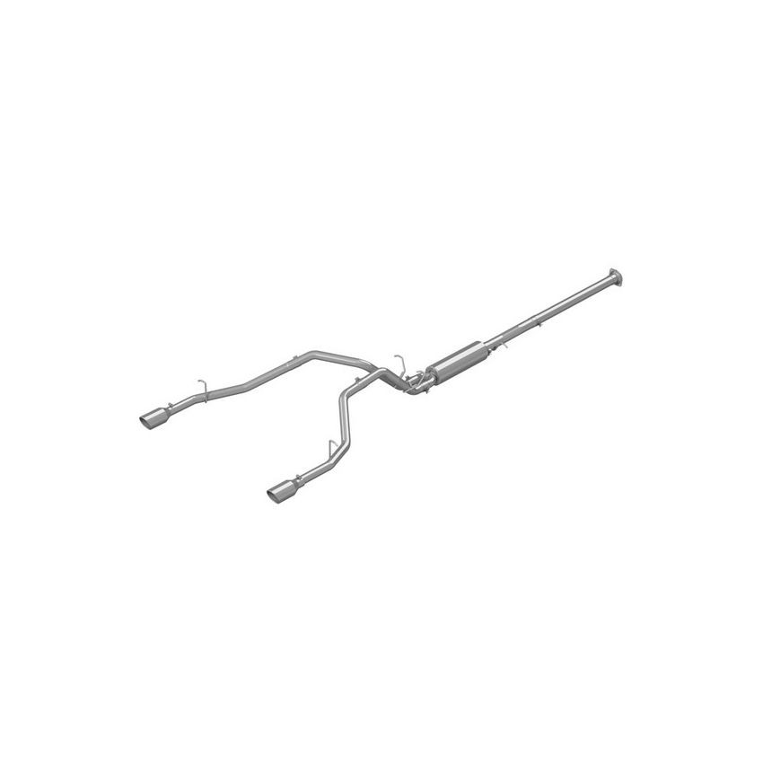 MBRP Exhaust S5152AL 3in. Cat-Back; 2.5in. Dual Split Rear Exit; AL