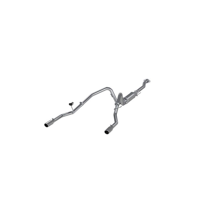 MBRP Exhaust S5240AL 3in. Cat-Back; 2.5in. Dual Split Rear Exit; AL
