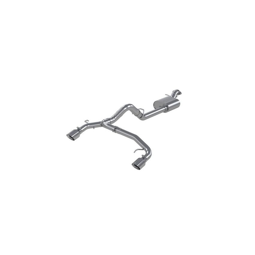 MBRP Exhaust S5241AL 3in. Cat-Back; 2.5in. Dual Split Rear Exit; AL