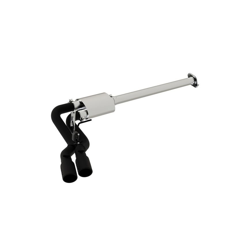 MBRP Exhaust S5260BLK 3in. Cat-Back; Pre-Axle Dual Outlet Single Side; Race Version; BLK