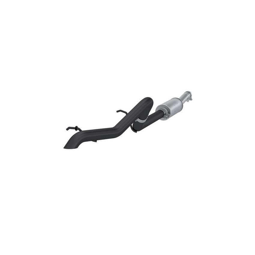 MBRP Exhaust S5514BLK 2.5in. Cat-Back; Turn Down Rear; Muffler Before Axle; Off-Road Tail Pipe; BLK