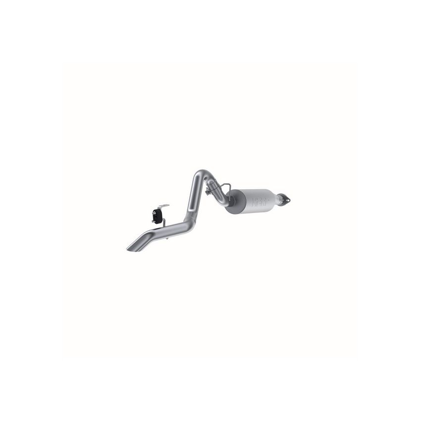 MBRP Exhaust S5520AL 2.5in. Cat-Back; Single Rear Exit; Turn Down; AL