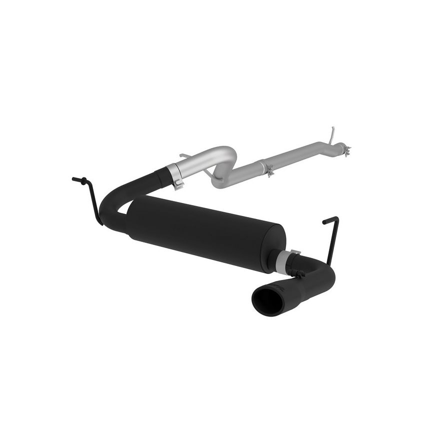 MBRP Exhaust S5526BLK 2.5in. Cat-Back; Single Rear Exit; BLK