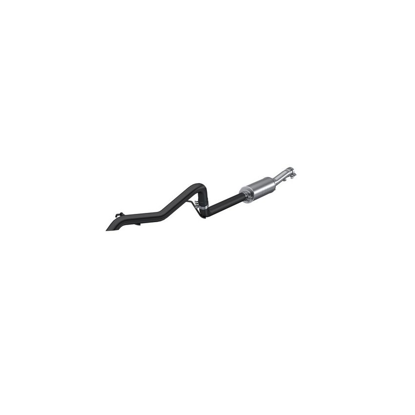 MBRP Exhaust S5530BLK 2.5in. Cat-Back; Single Rear Exit; Off-Road Tail Pipe; BLK