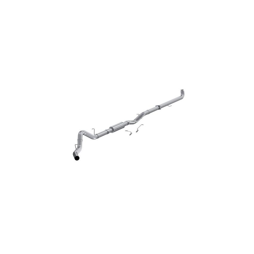MBRP Exhaust S6005P 4in. Downpipe-Back; Single Side Exit; AL