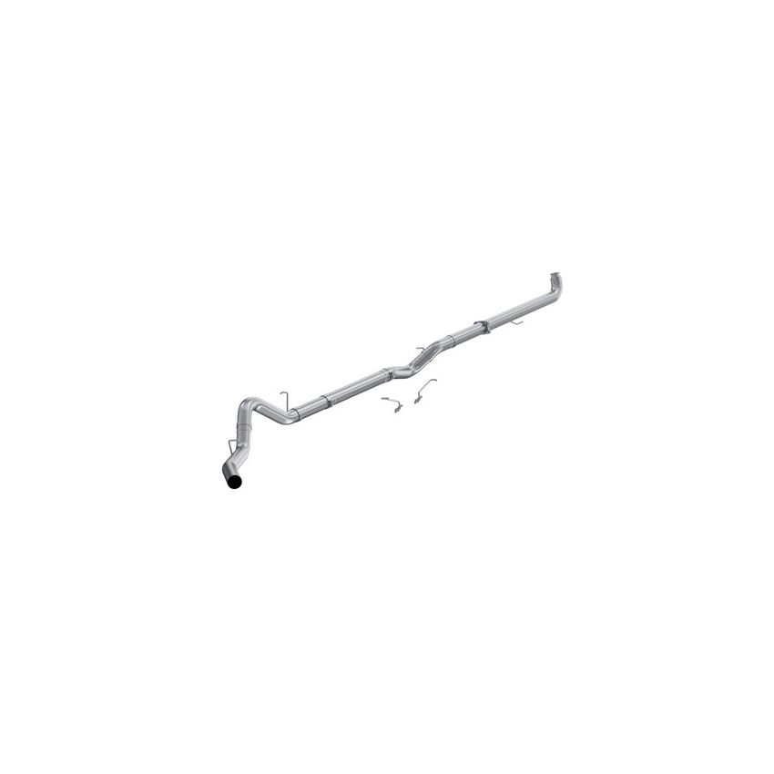 MBRP Exhaust S6005PLM 4in. Downpipe-Back; Single Side Exit; AL