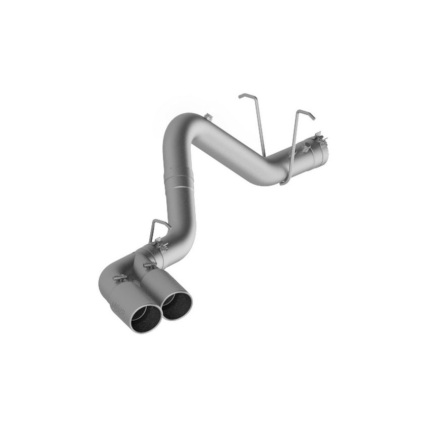 MBRP Exhaust S6033AL 4in. Filter Back; Single Side Dual Exit; AL