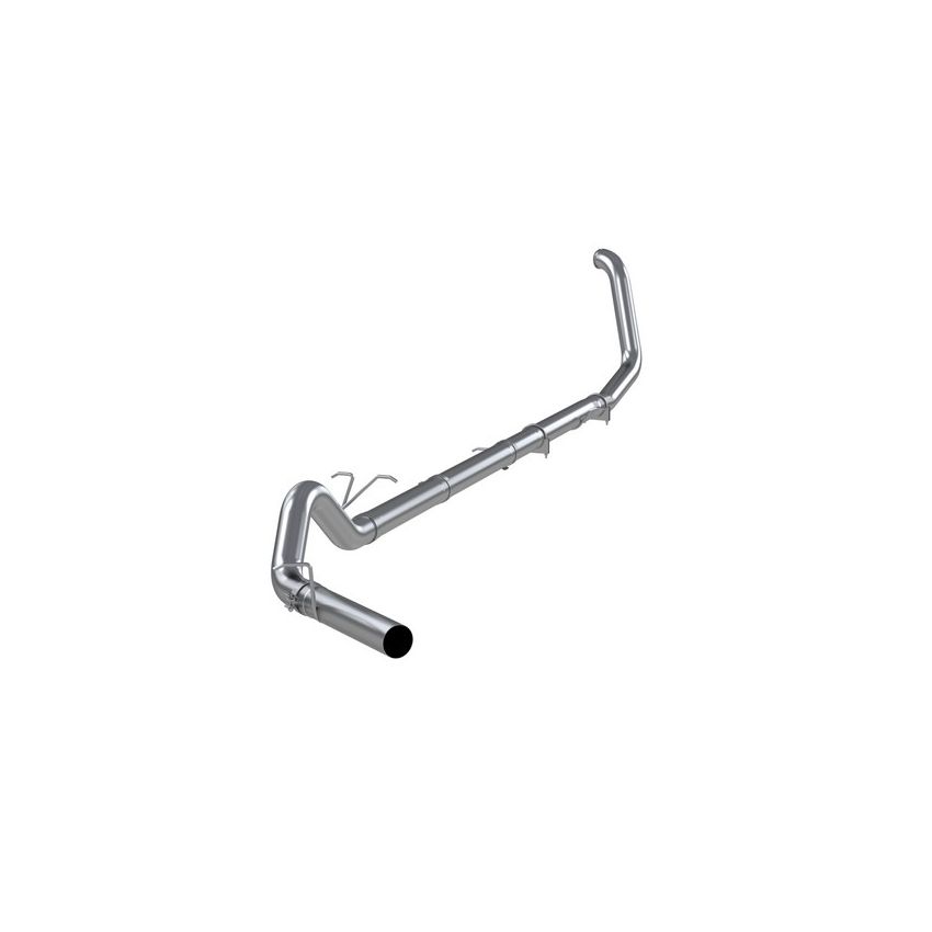 MBRP Exhaust S6200SLM 4in. Turbo Back; Single Side Exit; No Muffler; T409