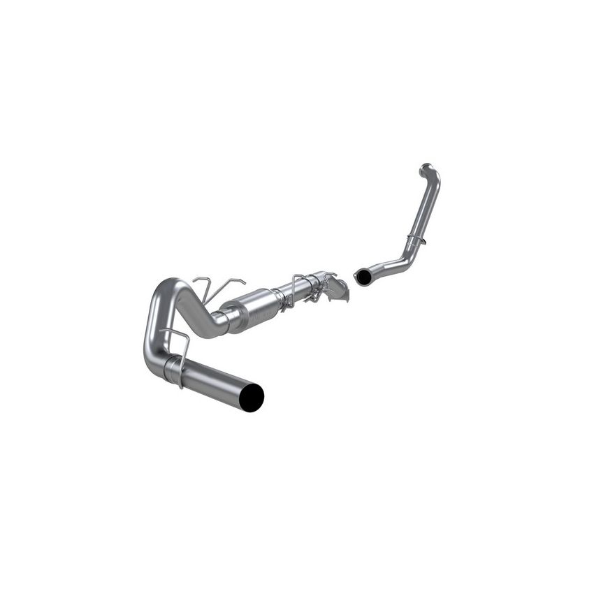 MBRP Exhaust S6206P 4in. Turbo Back; Single Side Exit; Retains Stock Cat; AL