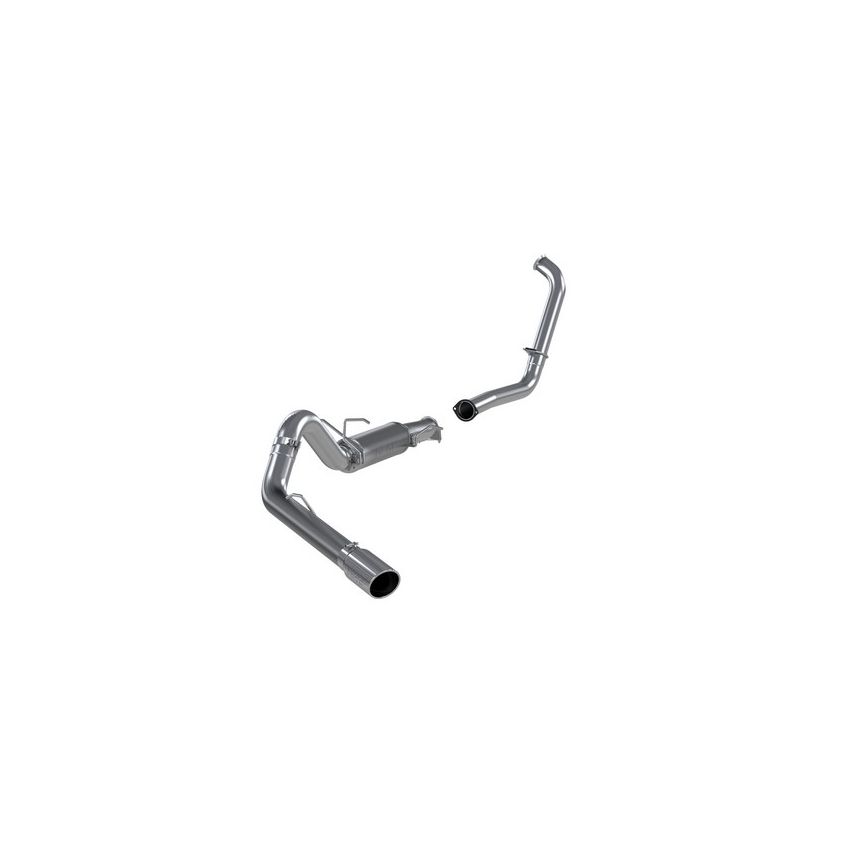 MBRP Exhaust S6216AL 4in. Turbo Back; Single Side Exit; Retains Stock Cat; AL
